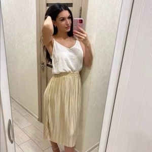 Beautiful accordion pleated skirt